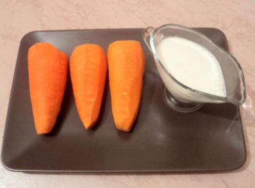 морковь и сливки