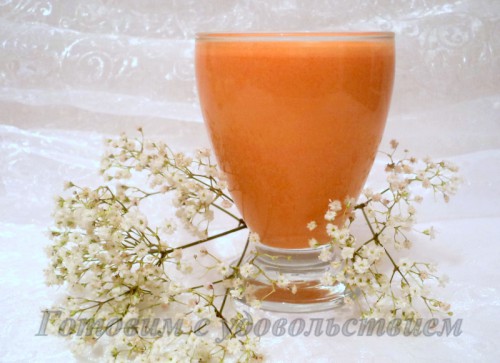 морковный сок со сливками