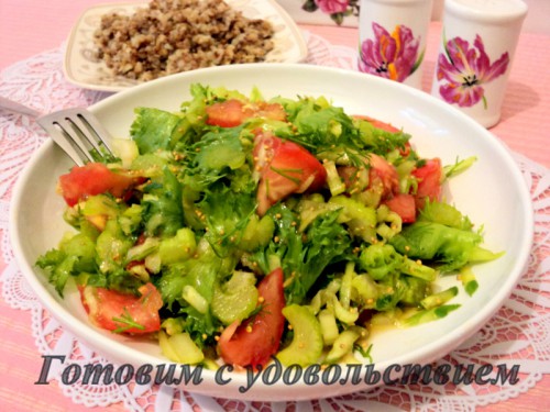 Праздничный овощной салат «Пикантный»
